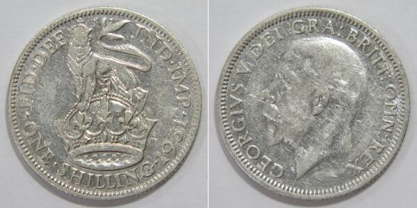 1 Shilling 英国 銀 