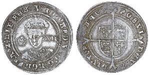 1 Shilling 英格兰王国 銀 爱德华六世 (1537 - 1553)