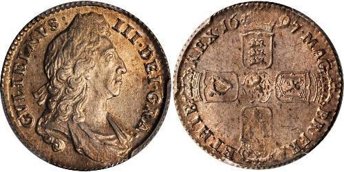 1 Shilling 英格兰王国 銀 威廉三世 (奥兰治)