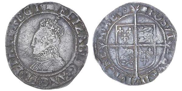 1 Shilling 英格兰王国 銀 Elizabeth I (1533-1603)