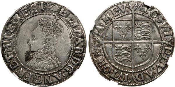 1 Shilling 英格兰王国 銀 Elizabeth I (1533-1603)