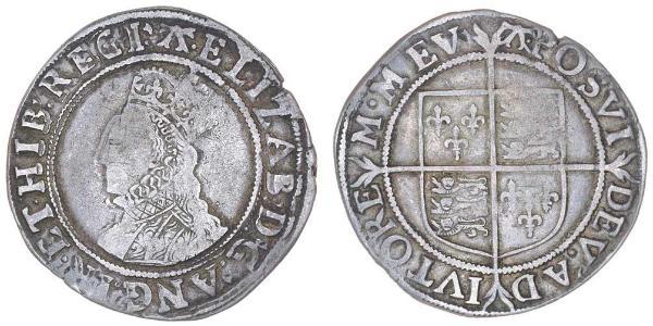 1 Shilling 英格兰王国 銀 Elizabeth I (1533-1603)