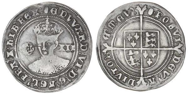 1 Shilling 英格兰王国 銀 爱德华六世 (1537 - 1553)