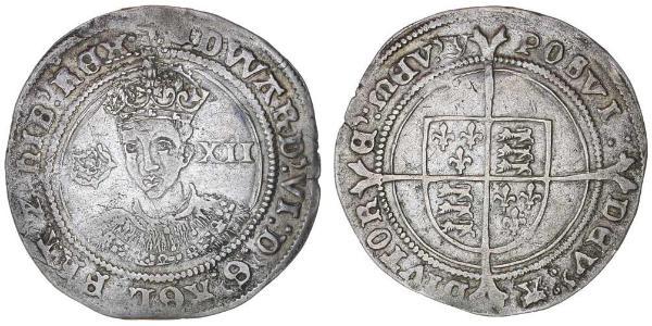 1 Shilling 英格兰王国 銀 爱德华六世 (1537 - 1553)