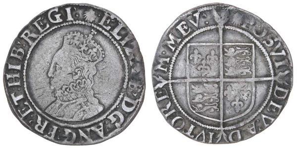1 Shilling 英格兰王国 銀 Elizabeth I (1533-1603)