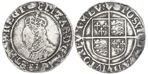 1 Shilling 英格兰王国 銀 Elizabeth I (1533-1603)