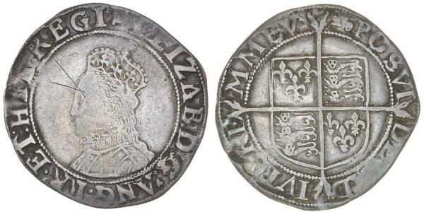1 Shilling 英格兰王国 銀 Elizabeth I (1533-1603)