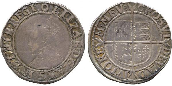 1 Shilling 英格兰王国 銀 Elizabeth I (1533-1603)