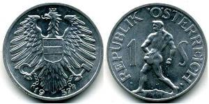 1 Shilling 同盟國軍事佔領奧地利 (1945 - 1955) 铝 