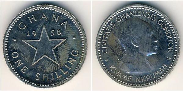 1 Shilling Ghana 銅/镍 