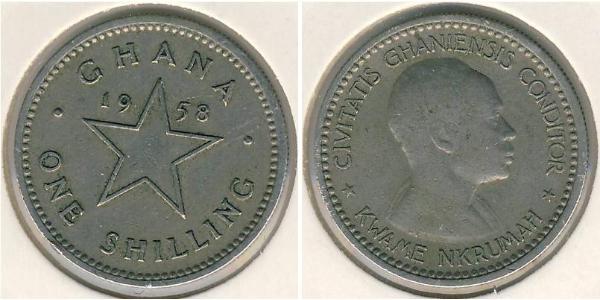 1 Shilling Ghana 銅/镍 