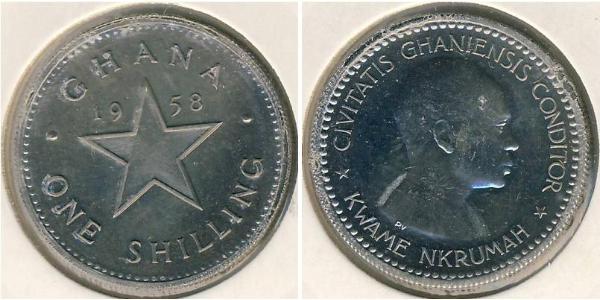 1 Shilling Ghana 銅/镍 
