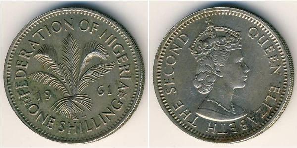1 Shilling Nigeria 銅/镍 