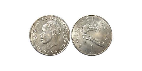1 Shilling Tanzania 銅/镍 