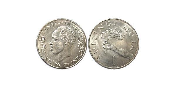 1 Shilling Tanzania 銅/镍 