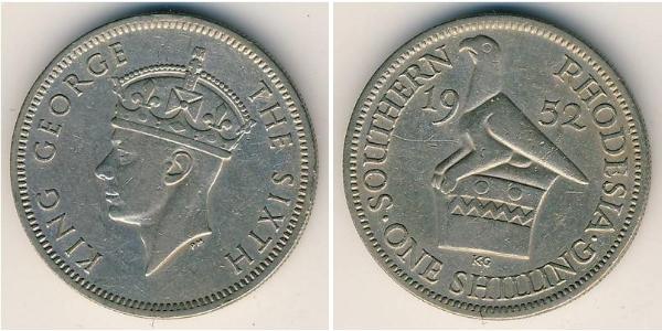 1 Shilling 南羅德西亞 銅/镍 乔治六世 (1895-1952)