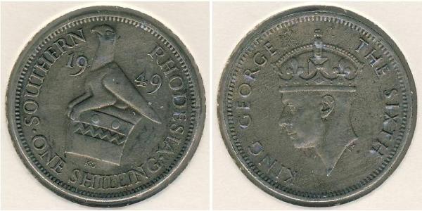 1 Shilling 南羅德西亞 銅/镍 乔治六世 (1895-1952)