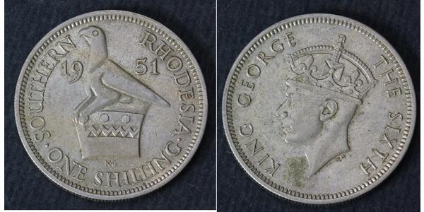 1 Shilling 南羅德西亞 銅/镍 乔治六世 (1895-1952)
