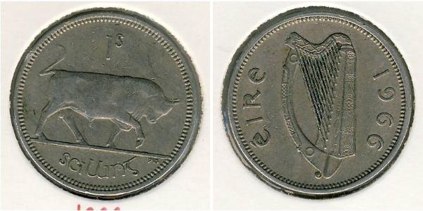 1 Shilling 爱尔兰共和国 銅/镍 