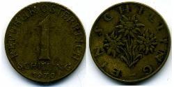 1 Shilling 奥地利 青铜/铝 