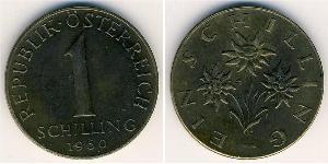 1 Shilling 奥地利 黃銅 