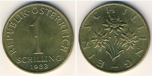 1 Shilling 奥地利 黃銅 