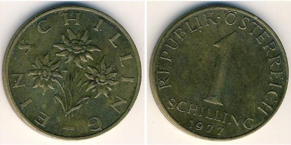 1 Shilling 奥地利 黃銅 