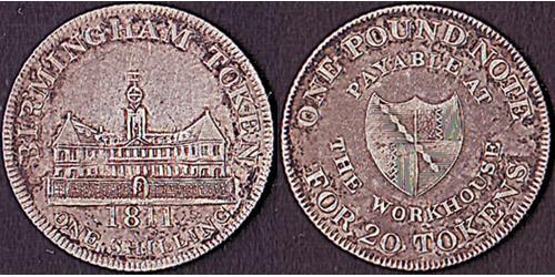 1 Shilling / 1 Token Royaume-Uni de Grande-Bretagne et d