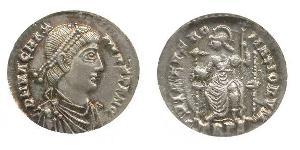 1 Siliqua Imperio romano de Occidente (285-476) Plata Magno Clemente Máximo (335-388)