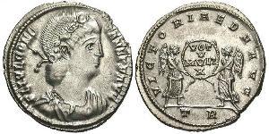 1 Siliqua Roman Empire (27BC-395) Silver Constans I (320-350)