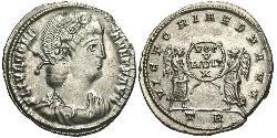 1 Siliqua 羅馬帝國 銀 君士坦斯一世