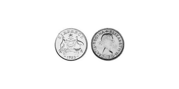 1 Sixpence Australie (1939 - ) Argent Elizabeth II (1926-2022)