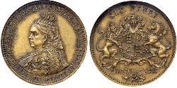 1 Sixpence Reino Unido de Gran Bretaña e Irlanda (1801-1922) Latón Victoria (1819 - 1901)