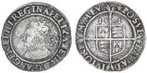 1 Sixpence Reino de Inglaterra (927-1649,1660-1707) Plata Isabel I (1533-1603)