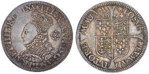 1 Sixpence Reino de Inglaterra (927-1649,1660-1707) Plata Isabel I (1533-1603)