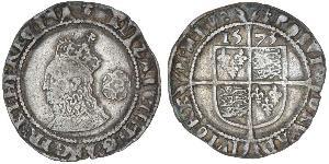 1 Sixpence Reino de Inglaterra (927-1649,1660-1707) Plata Isabel I (1533-1603)