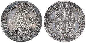 1 Sixpence Reino de Inglaterra (927-1649,1660-1707) Plata Isabel I (1533-1603)