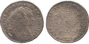 1 Sixpence Reino de Inglaterra (927-1649,1660-1707) Plata Guillermo III (1650-1702)