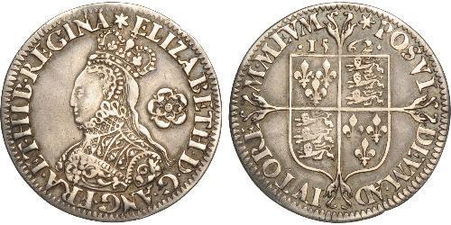 1 Sixpence Reino de Inglaterra (927-1649,1660-1707) Plata Isabel I (1533-1603)