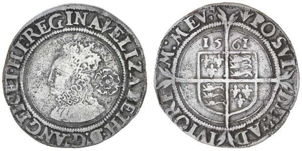 1 Sixpence Reino de Inglaterra (927-1649,1660-1707) Plata Isabel I (1533-1603)