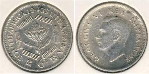 1 Sixpence South Africa 銀 乔治六世 (1895-1952)