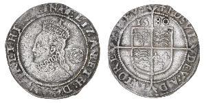 1 Sixpence 英格兰王国 銀 Elizabeth I (1533-1603)