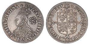 1 Sixpence 英格兰王国 銀 Elizabeth I (1533-1603)