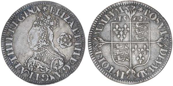 1 Sixpence 英格兰王国 銀 Elizabeth I (1533-1603)