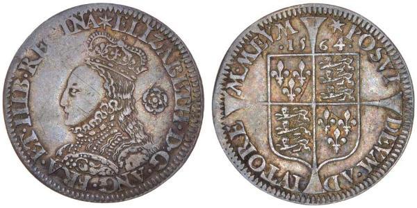 1 Sixpence 英格兰王国 銀 Elizabeth I (1533-1603)