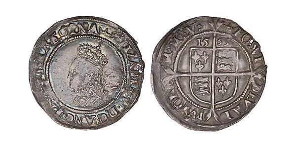 1 Sixpence 英格兰王国 銀 Elizabeth I (1533-1603)