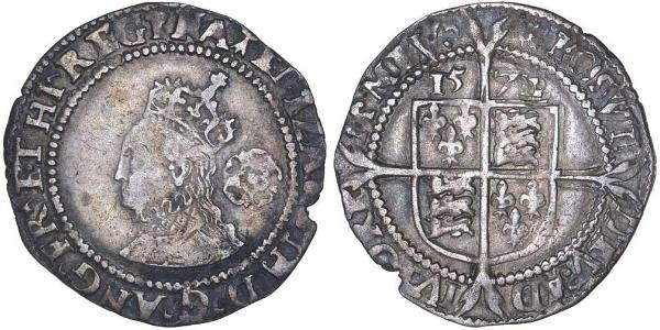 1 Sixpence 英格兰王国 銀 Elizabeth I (1533-1603)