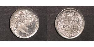 1 Sixpence / 6 Penny Royaume-Uni de Grande-Bretagne et d