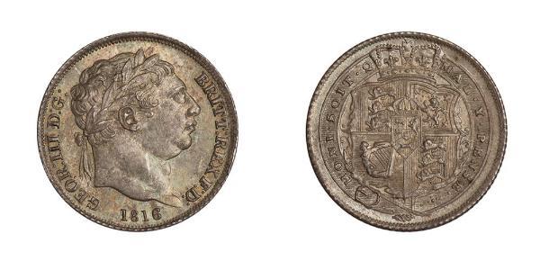 1 Sixpence / 6 Penny Royaume-Uni de Grande-Bretagne et d
