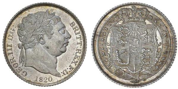 1 Sixpence / 6 Penny Royaume-Uni de Grande-Bretagne et d